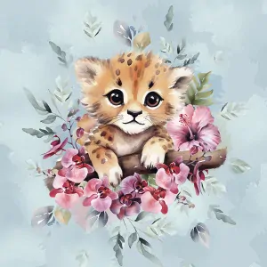 PANEL TROPICKÉ KVĚTY LEOPARD