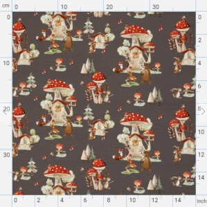 ÚPLET HOUBOVÝ LES HNĚDÝ