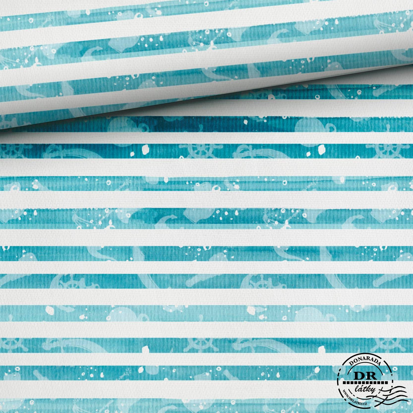 TEPLÁKOVINA TYRKYSOVÉ PRUHY