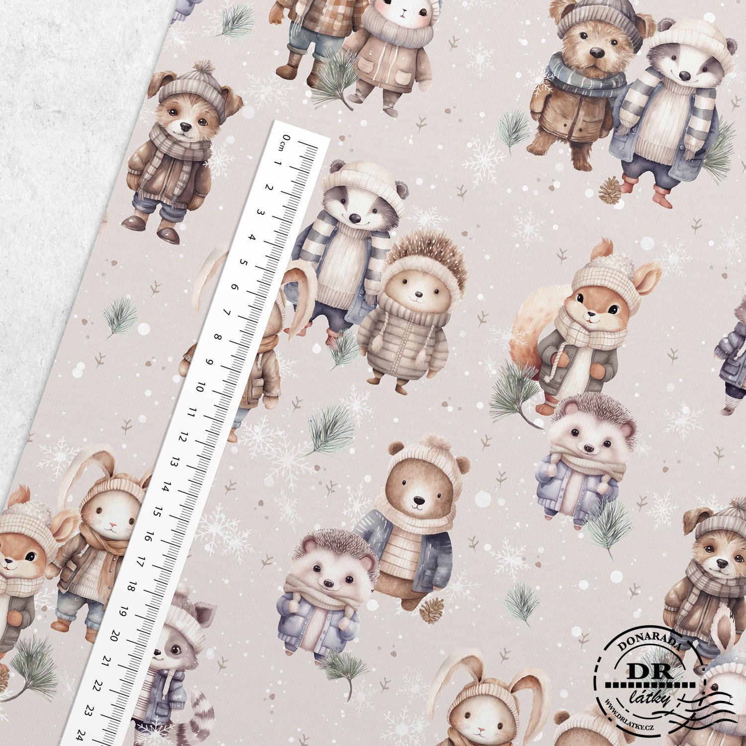 TEPLÁKOVINA ZIMNÍ ZVÍŘÁTKA