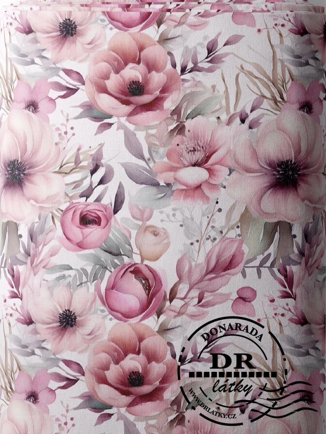 TEPLÁKOVINA RUŽOVÉ KVĚTY