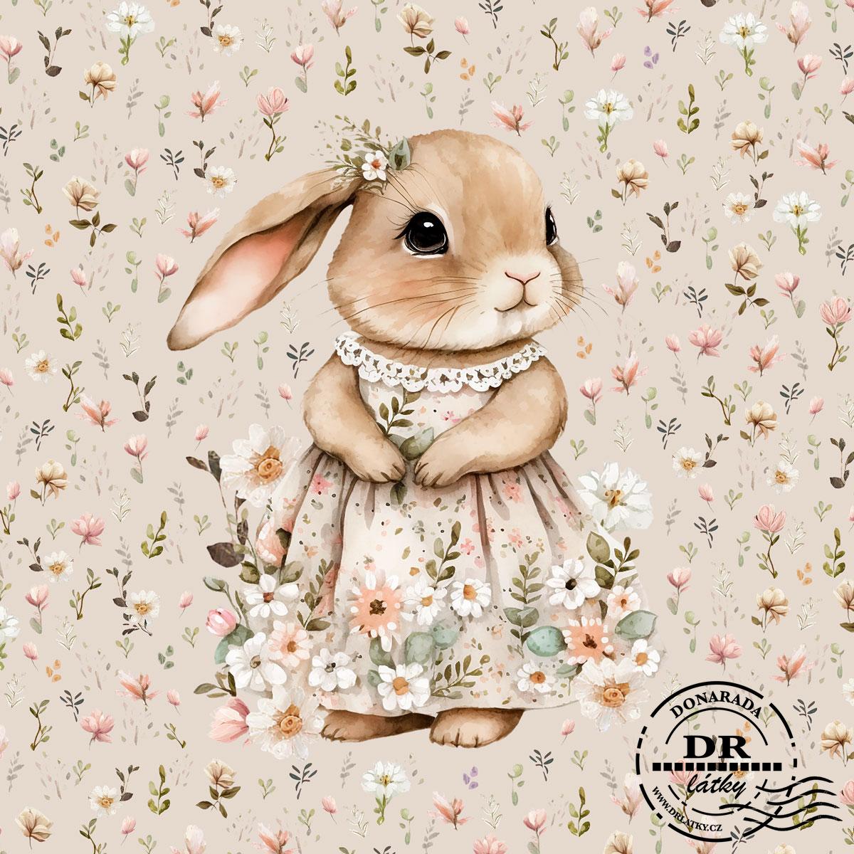 PANEL KRÁLÍČEK S KVĚTY