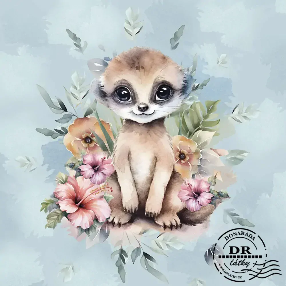 PANEL TROPICKÉ KVĚTY SURIKATA