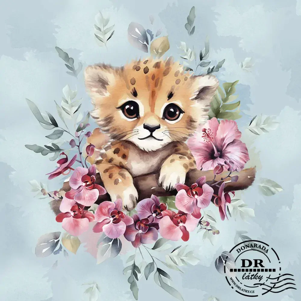 PANEL TROPICKÉ KVĚTY LEOPARD