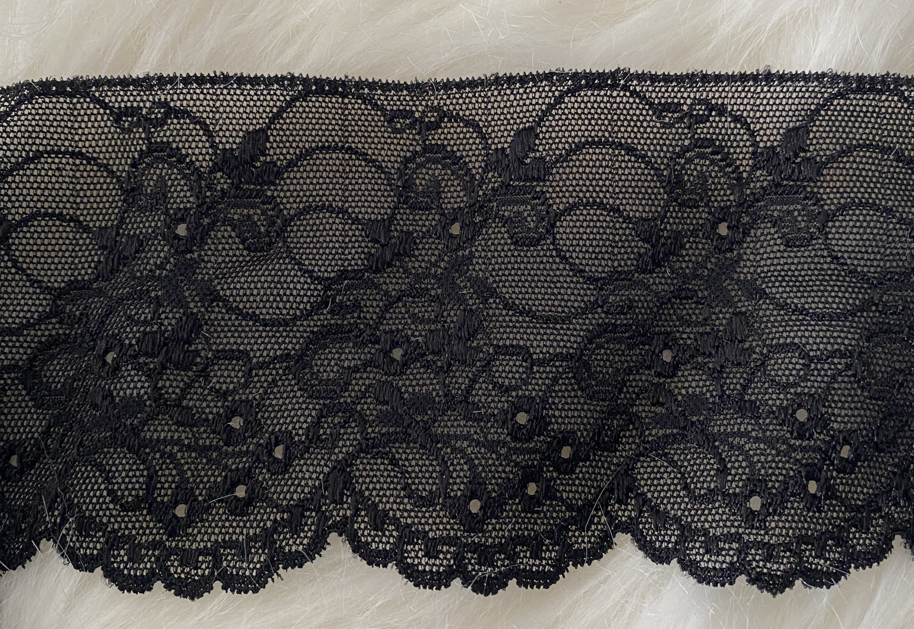 ELASTICKÁ KRAJKA 80 mm ČERNÁ