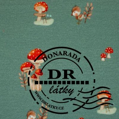 ÚPLET HOUBOVÝ LES SMARAGDOVÝ DOPLŇKOVÁ