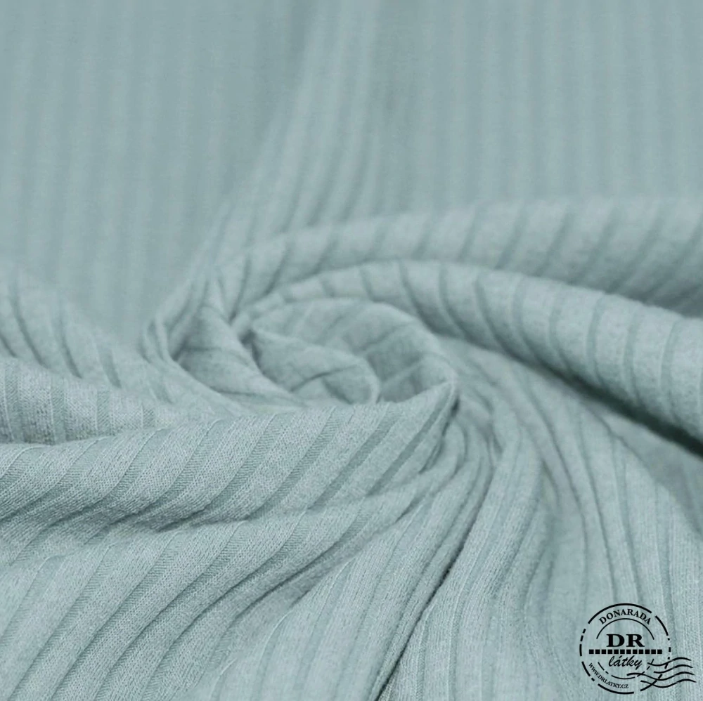 ŽEBROVANÝ ÚPLET ŠIROKÝ SEA GREEN