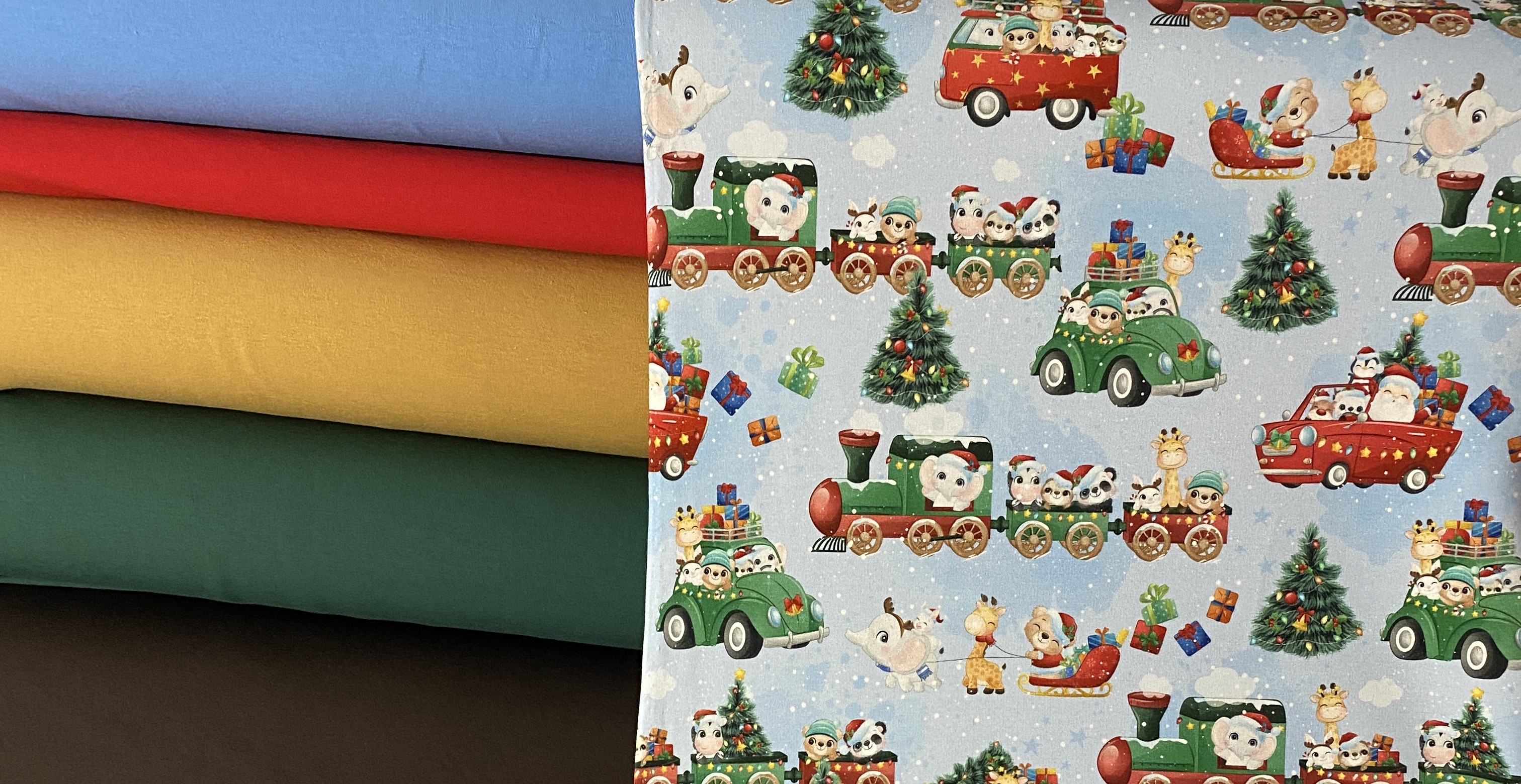 TEPLÁKOVINA VÁNOČNÍ MODRÁ 