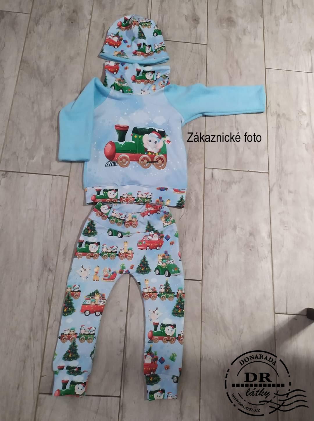 TEPLÁKOVINA VÁNOČNÍ MODRÁ 