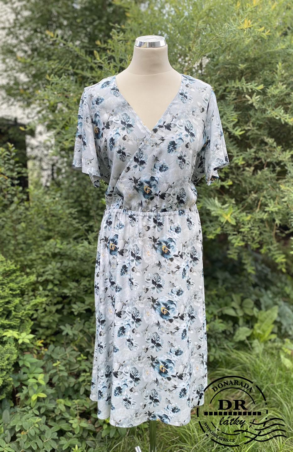 BAMBUSOVÁ VISKÓZA KVĚTY MODROŠEDÉ 0.9 m